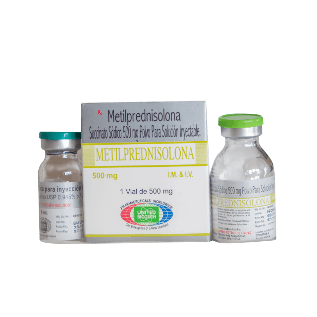 metilprednisolina succinato sódico 500mg polvo para solución inyectable
